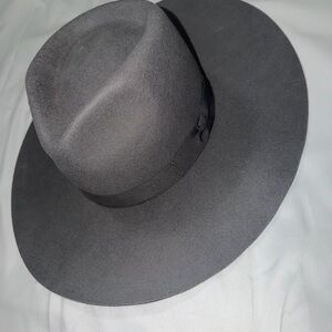 Shyanne Stylish Gray Wide-Brim Hat Western